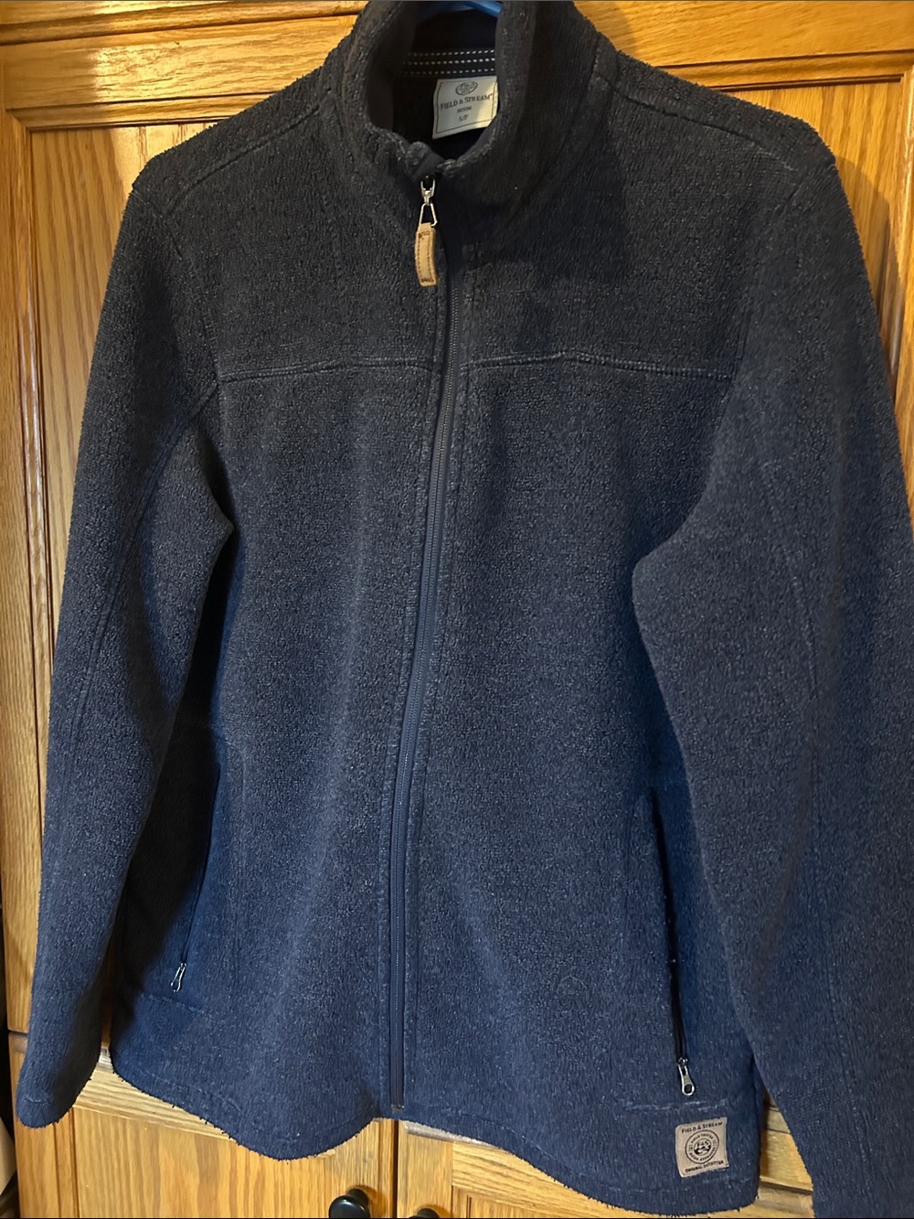 Field & Stream Navy Full-Zip Lightweight Knit Jacket